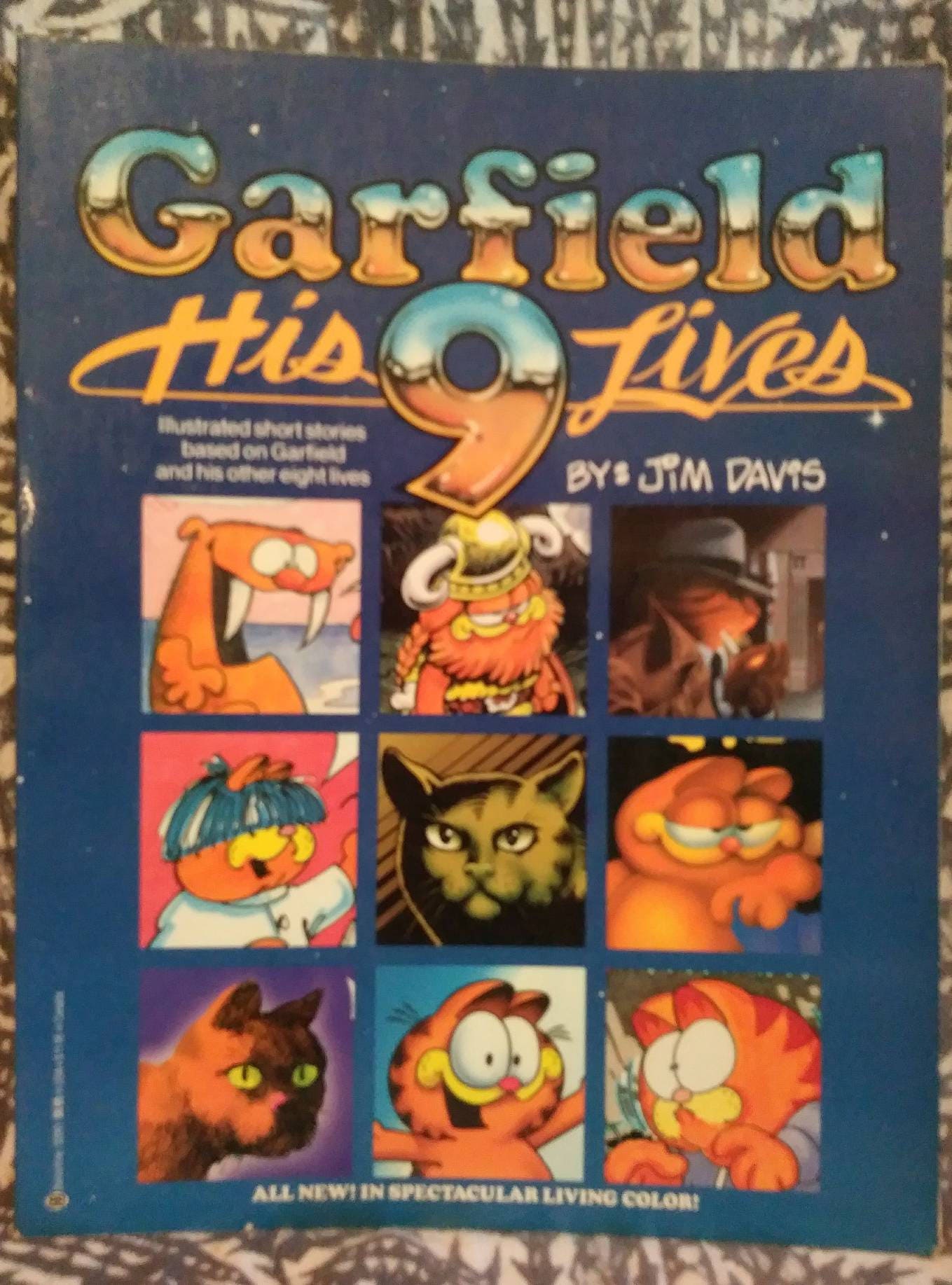 Garfield comic book Garfield has 9 lives in this colourful comic book