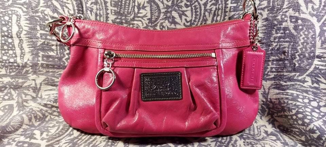 Coach Shoulder Bag Pink Poppy Groovy Slickster - Etsy Coach Shoulder Bag Pink Poppy Groovy Slickster - Etsy