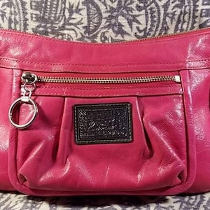 Coach purse pink leather outlet