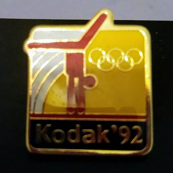 Olympic gymnastics keepsake pin Eastman Kodak at the 92 Olympic vintage