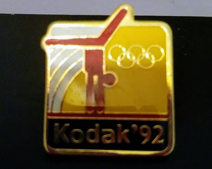 Olympic gymnastics keepsake pin Eastman Kodak at the 92 Olympic vintage