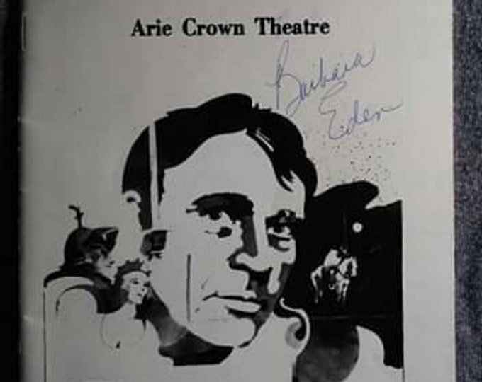 Vintage Playbill Camelot Richard Burton Arie Crown Theater Chicago September 80s Barbara Eden signed One of a kind