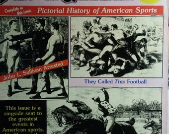 Magazine Police Gazette Vintage 70s.  December issue reprint of late 1800s Greatest Sports activities around the world.