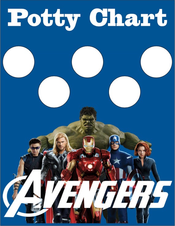 Avengers Potty Chart