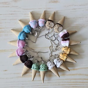 Vergoldete Ohrringe. Eis am Stiel Ohrringe. Neuheit Ohrringe. Sommer Ohrringe. Polymer Clay Ohrringe