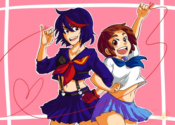 Final Run Klk Mako Ryuko Mini Print Etsy