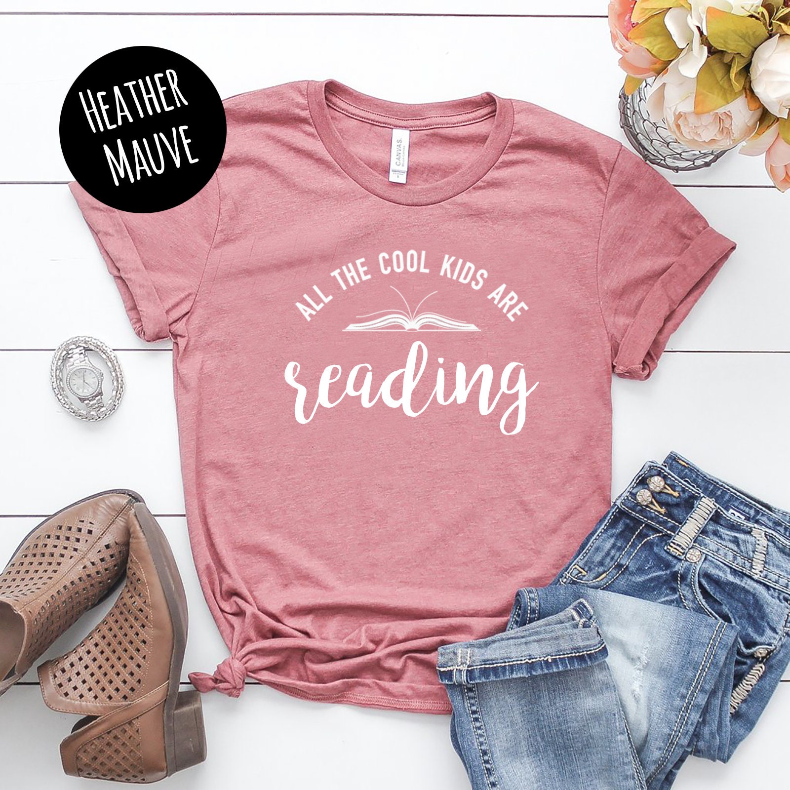 All the Cool Kids Are Reading T-shirt Book Lover Bookworm | Etsy