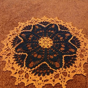 Multiple Color Combo&#39;s for Holidays Lacey Skull Doily Gorgeous Accent Piece Approx 16 Inches Valentines Day, Halloween,  4th of July,  Xmas