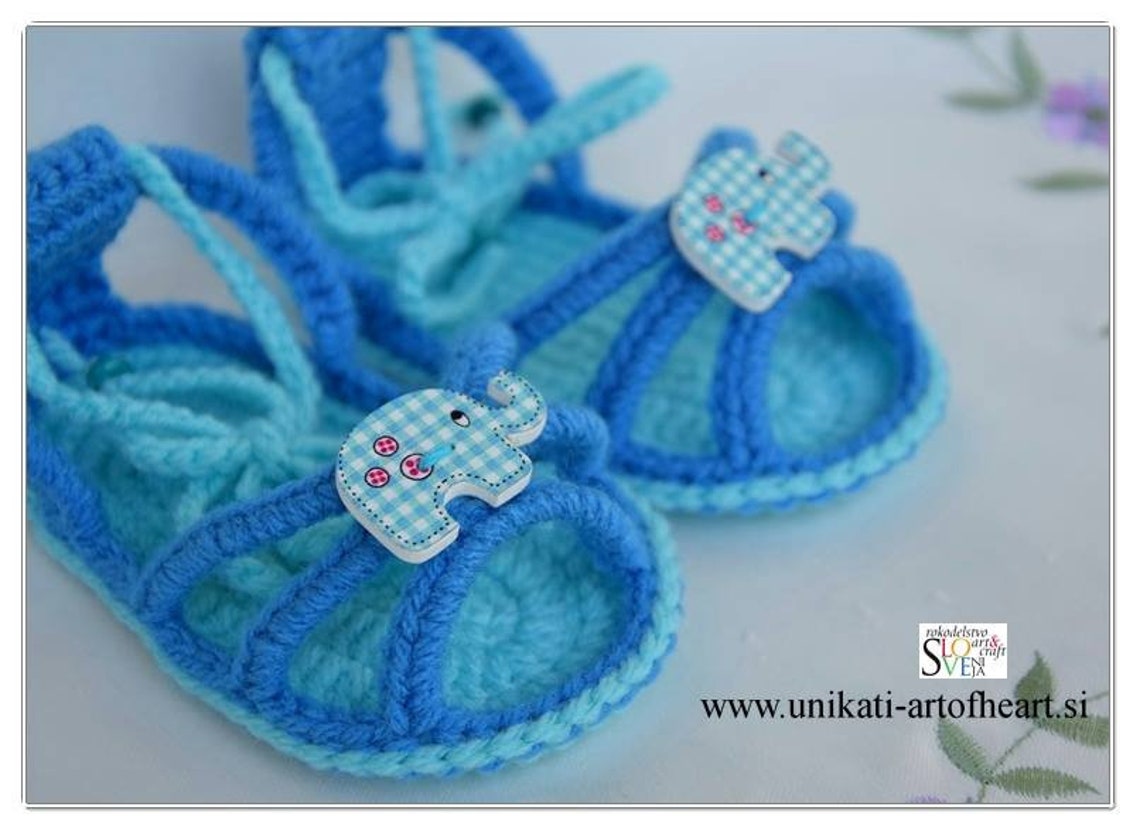 Crochet Baby Sandals Crochet Baby Pattern Crochet Sandals Baby Etsy