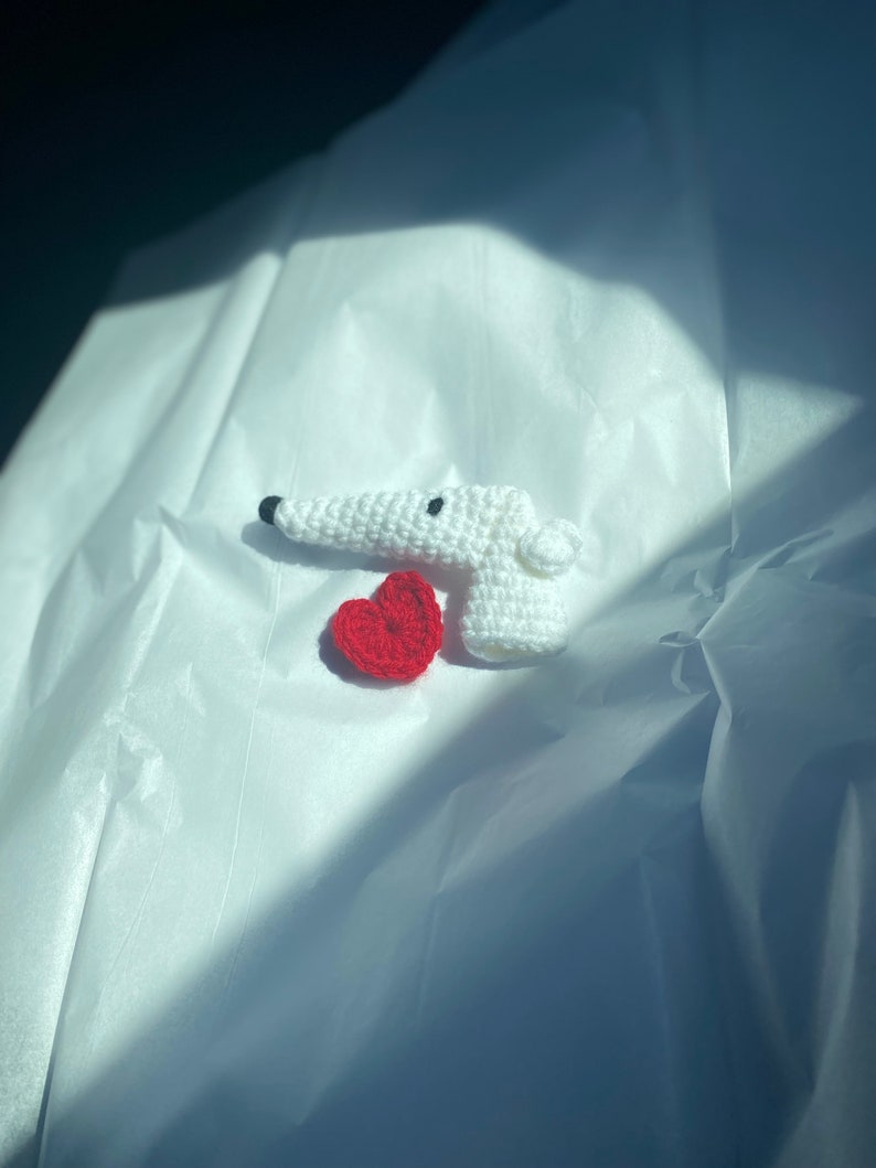 Borzoi Long Nose Dog Crochet Finger Puppet Etsy