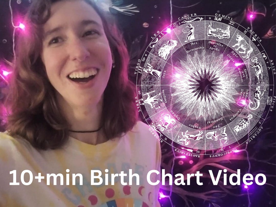 10+ Minute Birth Chart Reading Video With Fixed Stars - Etsy