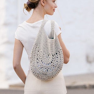 Sac de plage Sac en lin Sac d’été Sac à main en lin Sac à main femme sac à main boho Sac à bandoulière Sac à main d’été Beige lin coton Lilith Création