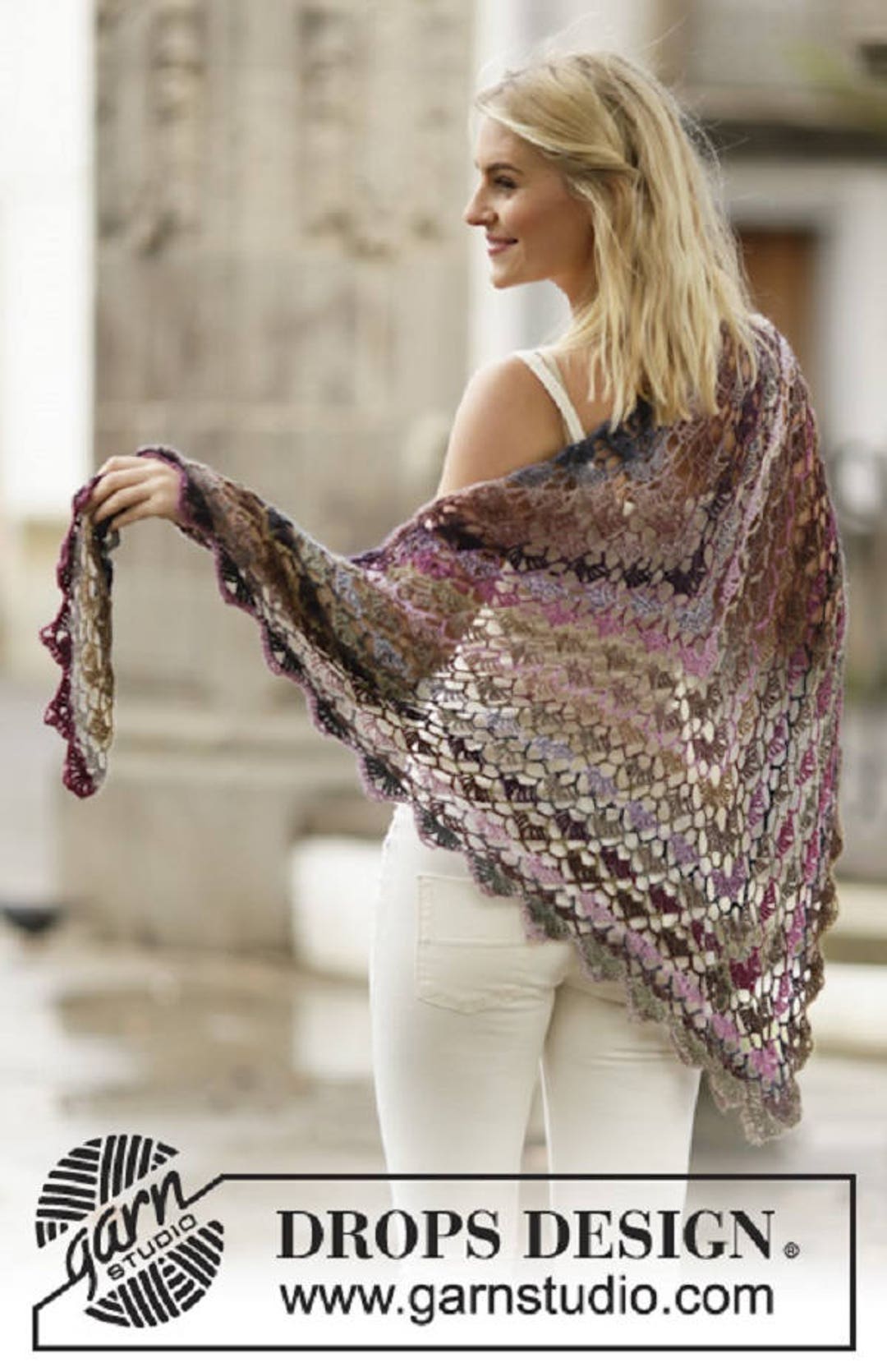 Kit crochet châle alpaga - Drops Design