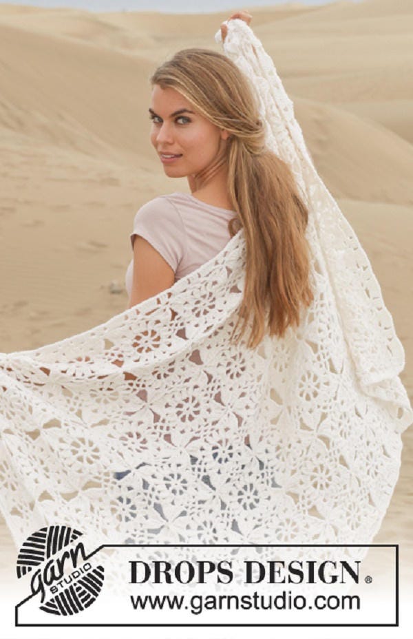 Crochet Fleur de Couverture d'hiver Jeter Tricotée Blanche Carré Afghan Tapis Noir Fleurs Bleue Gout