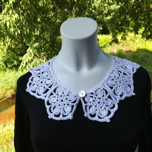 White peter pan collar, detachable collar necklace, black peter pan collar, wedding collar, col claudine,  pink collar, retro Lilith