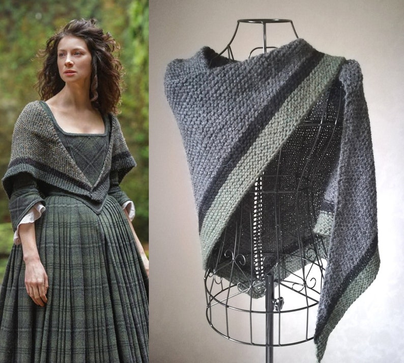 Outlander Shawl Outlander Inspired Shawl Claire Shawl Knitted Etsy