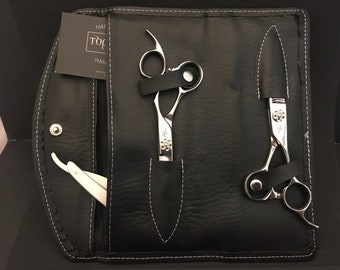 Left Handed Hair Stylist and Barber Scissor Kit