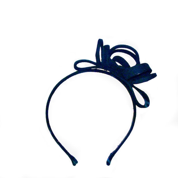 Black Fascinate Hat Short Hair Headband For Wedding Tea Etsy