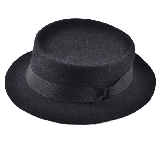 black boater hat womens