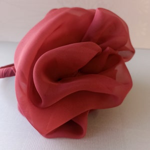 Wedding flower fascinator, color pink, for bridesmaids or the mother of the bride image 3