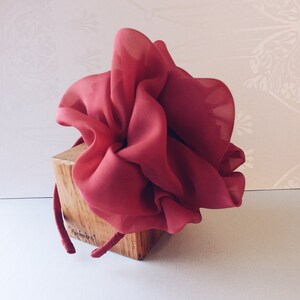 Wedding flower fascinator, color pink, for bridesmaids or the mother of the bride image 4