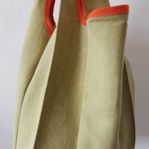 Sac à courses, tote bag, sac en toile recyclée, sac à courses tissu recyclé, sac fait main