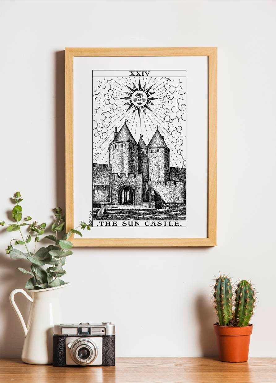 Affiche de Tarot Soleil et Château