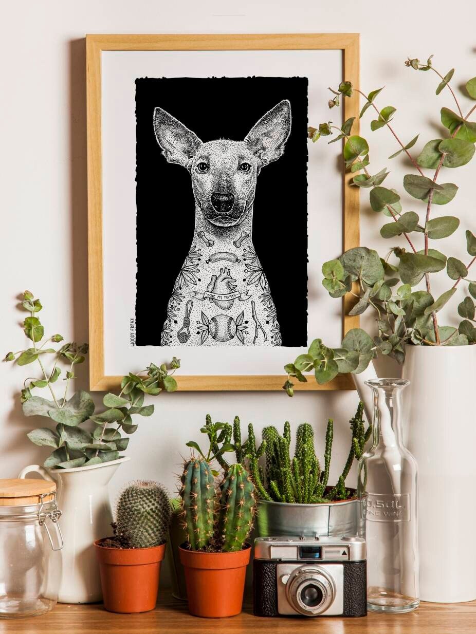 Affiche A3 d'un Chien Tatoué