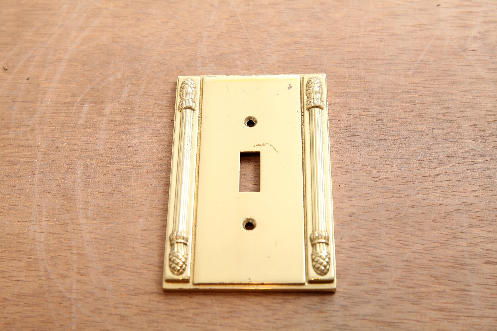 Vintage Light Switch Cover Gold and Silver Mid Century Etsy