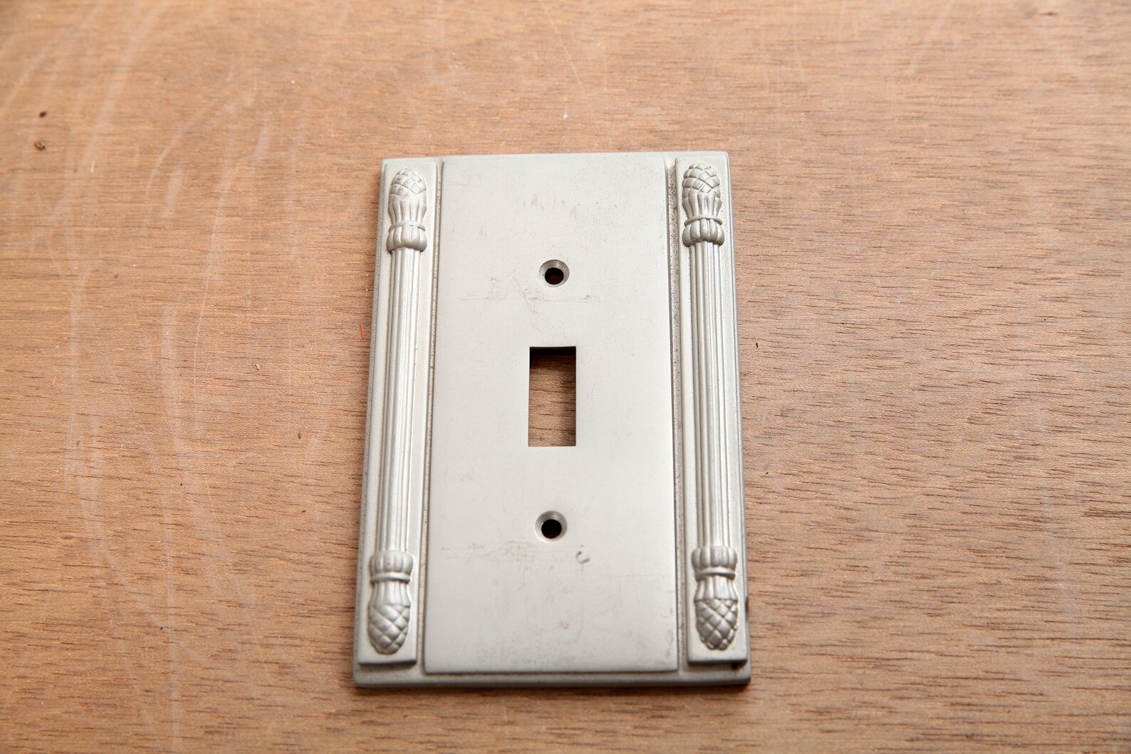 Vintage Light Switch Cover Gold and Silver Mid Century Etsy