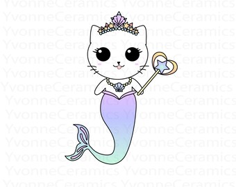 Free Free 100 Mermaid Cat Svg SVG PNG EPS DXF File