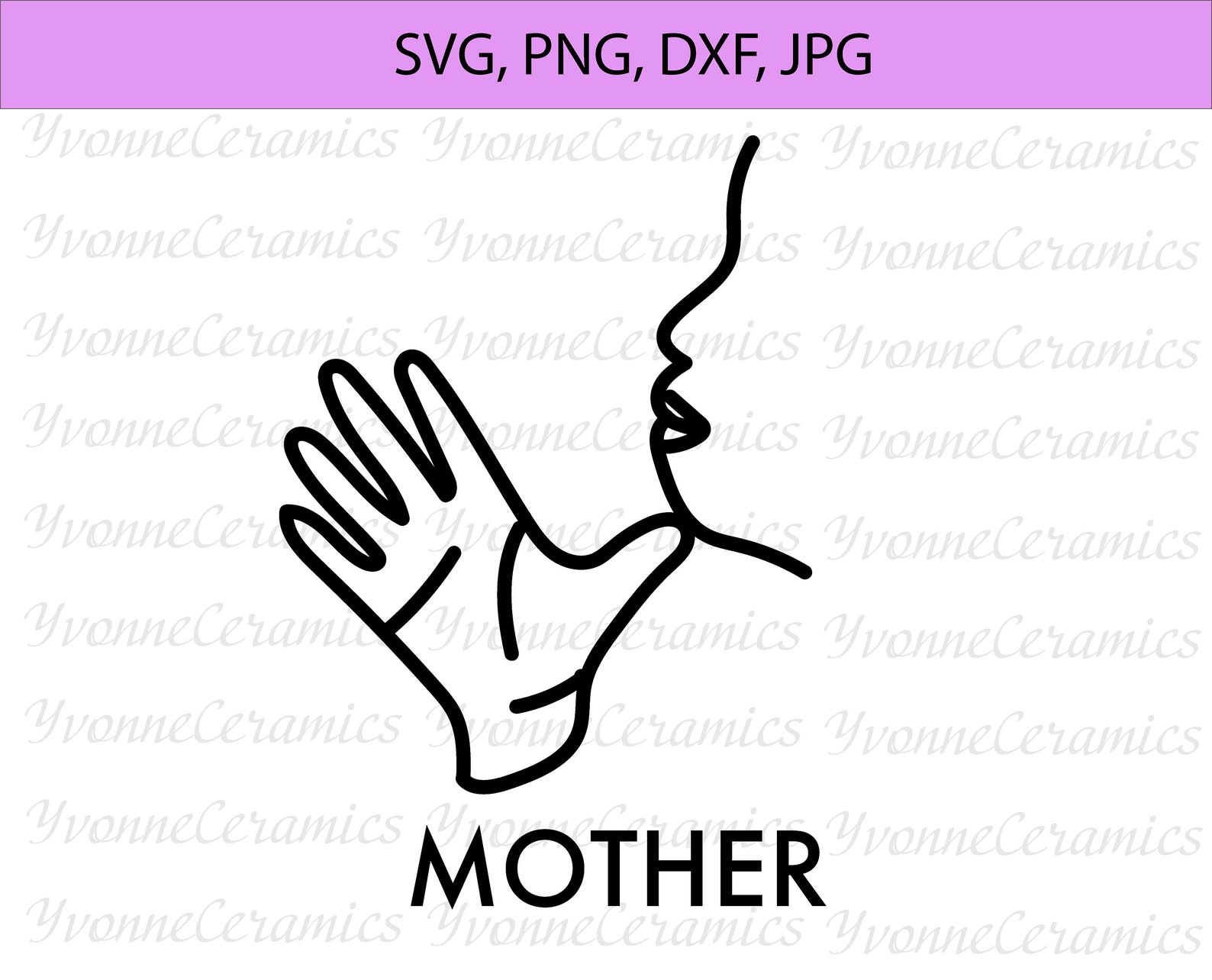 ASL MOTHER Svg Jpeg Png American Sign Language Svg Mom Etsy