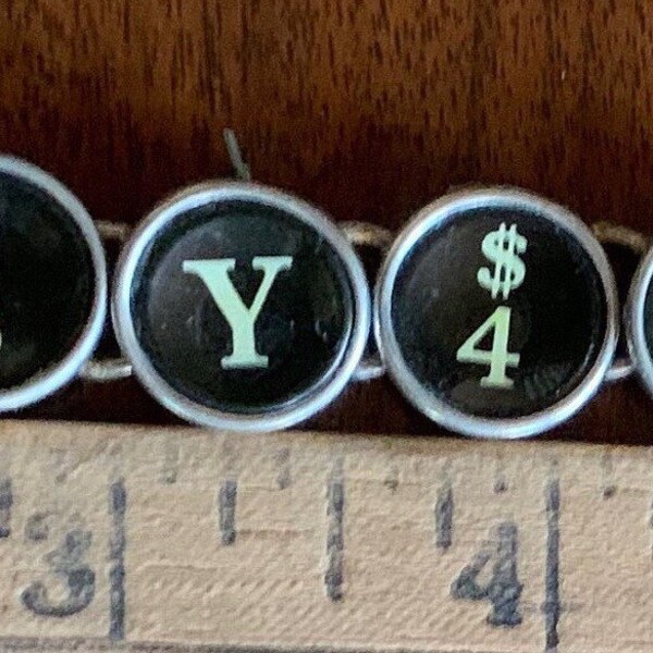 Antique vintage typewriter Key Bracelet