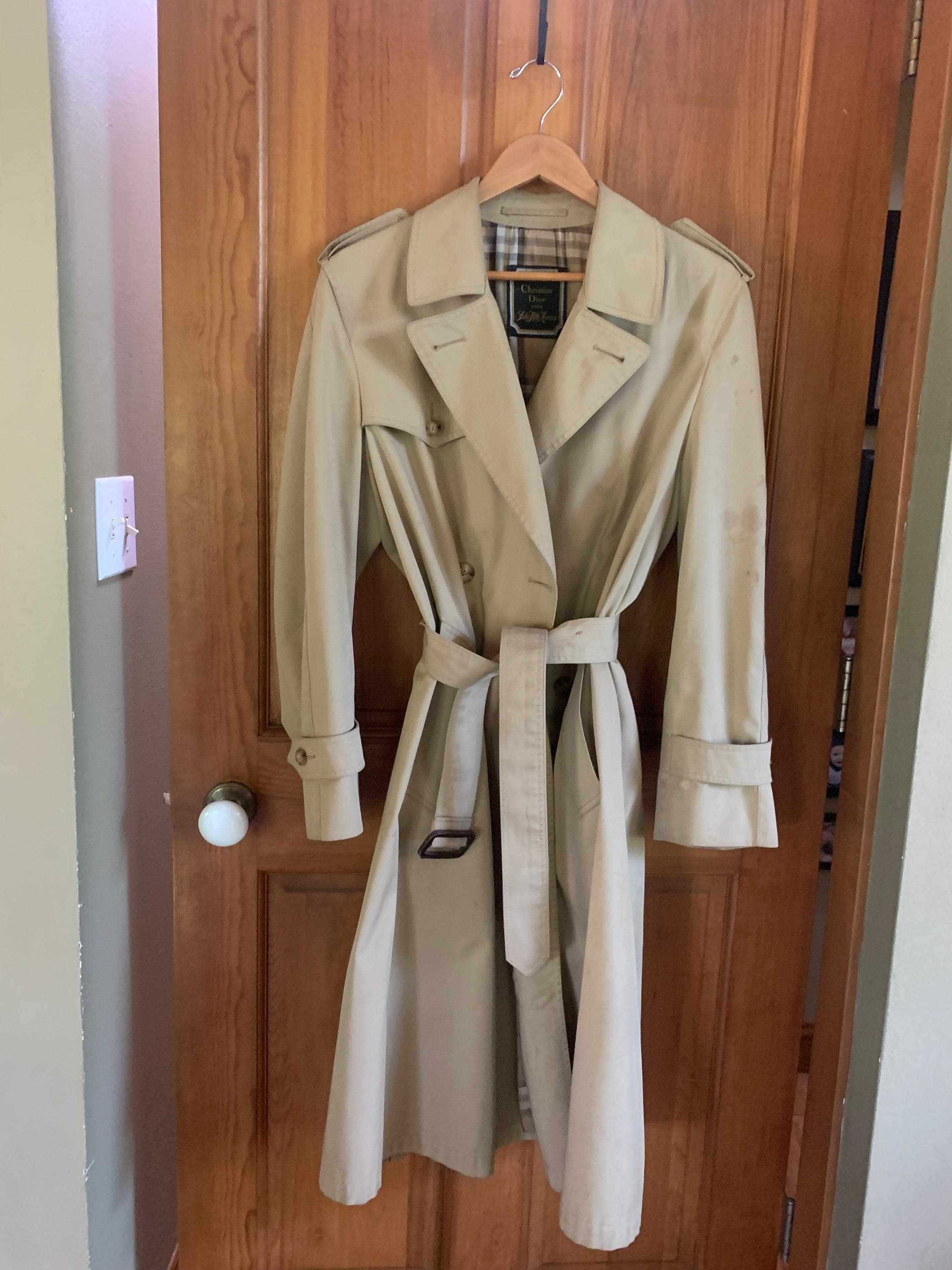 Designer CHRISTIAN DIOR 80s 90s MENS Trench 38R - Etsy