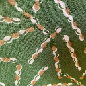 MCM olive green Fabric Square