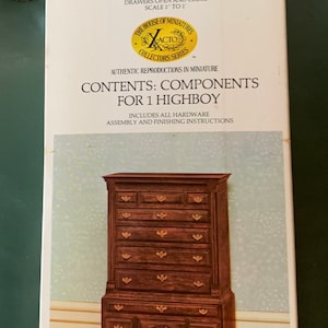 The HOUSE OF MINIATURES highboy