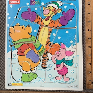 Vintage Puzzle PRESCHOOL Winnie the Pooh piglet tigger