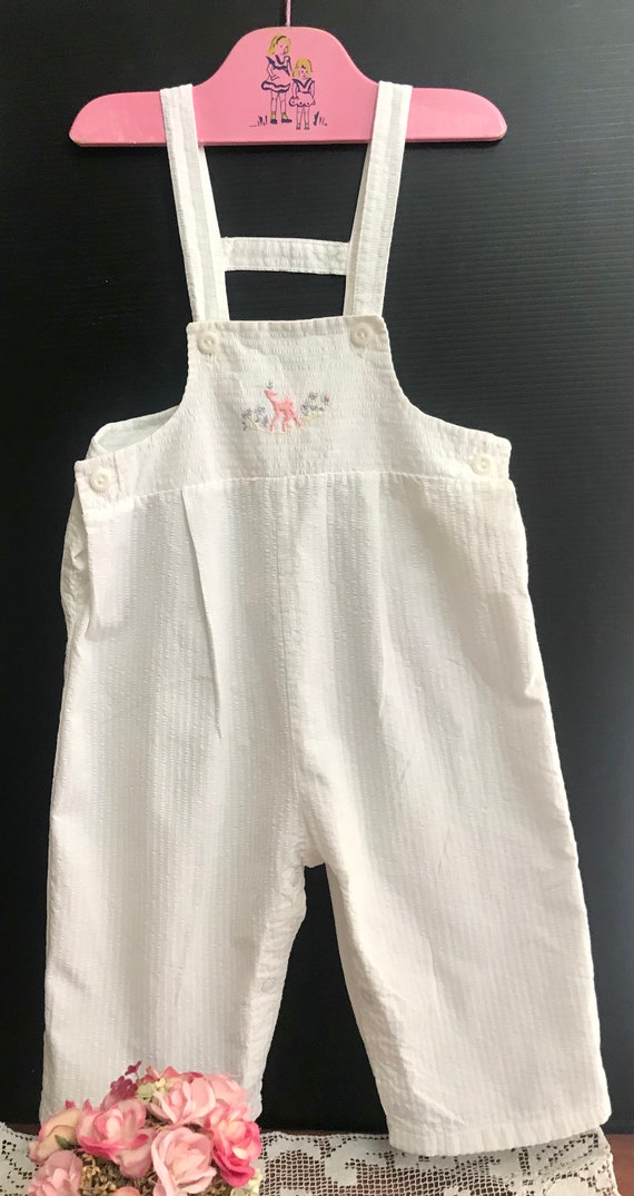 Vintage Healthtex Seersucker Waffleweave Overalls 