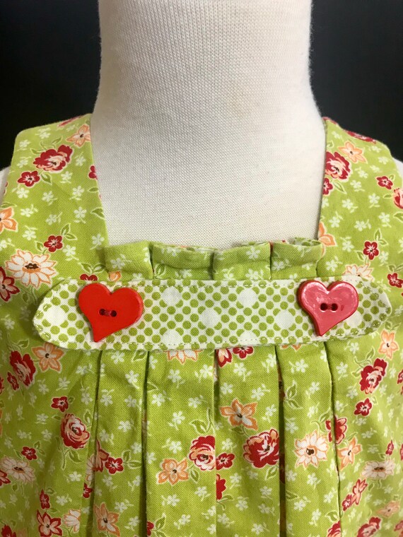 Handmade  OOAK Toddler  Floral Polka Dot “Matilda… - image 6