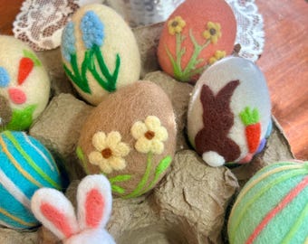 Needle  Felted Easter/Springtime  Eggs, Easter Decor