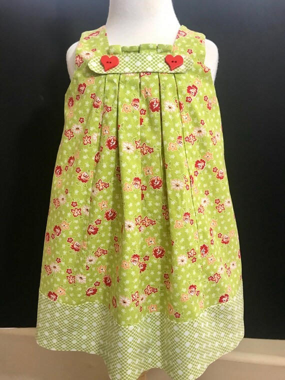 Handmade  OOAK Toddler  Floral Polka Dot “Matilda… - image 1