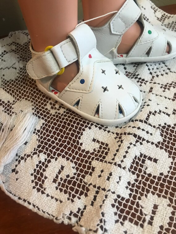 Vintage Sesame Street Baby Crib shoes , Doll Shoes Gem