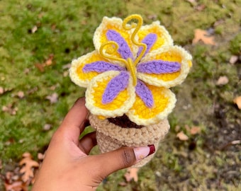 Crochet Rapunzel Sundrop Flower Car Hanging