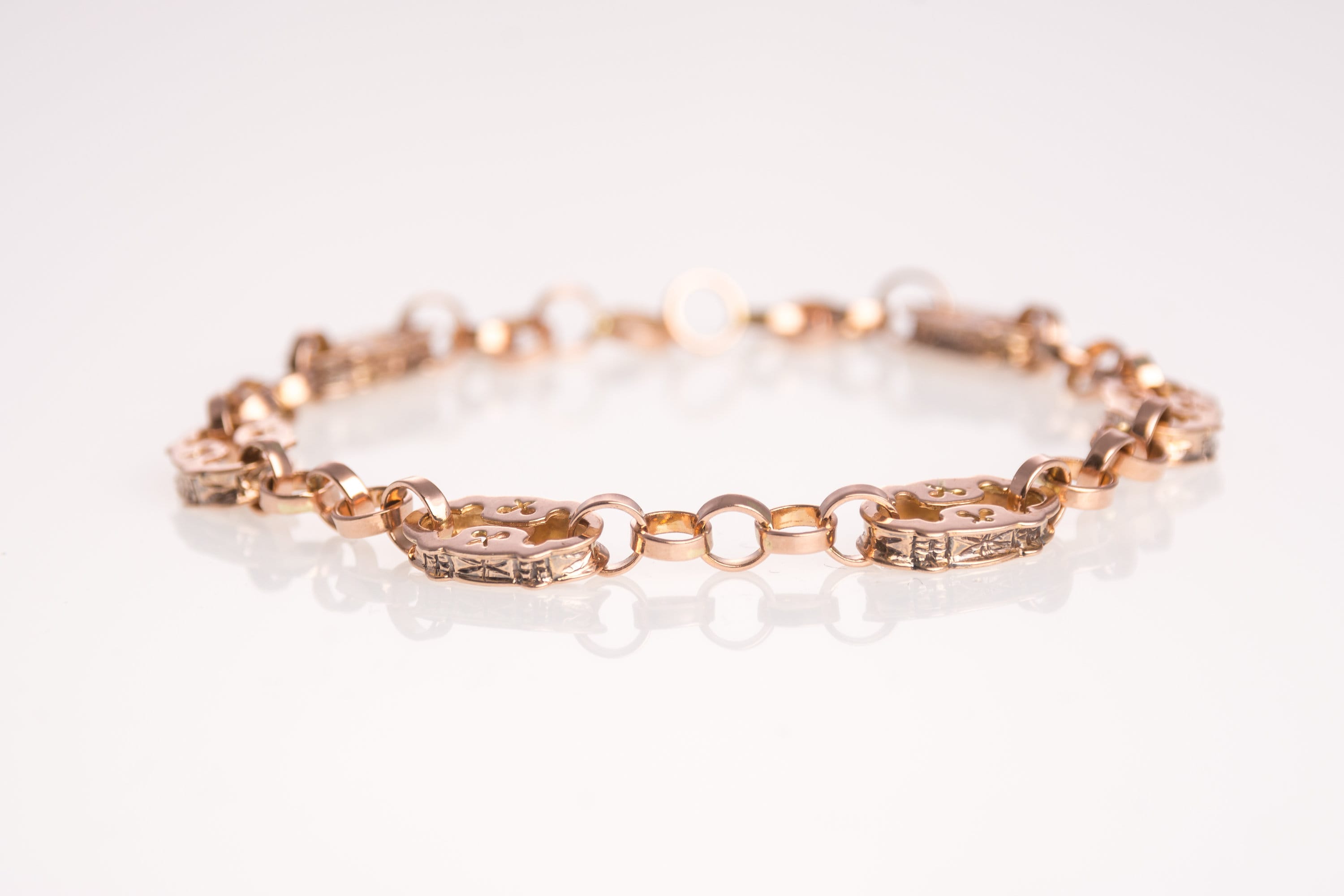 rose gold chain bracelet