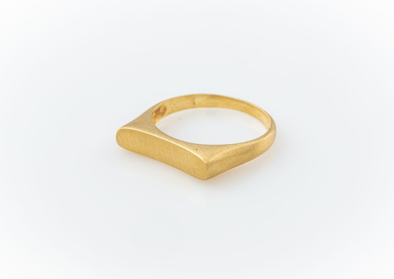 14k Solid Gold Posy Dome Ring image 1