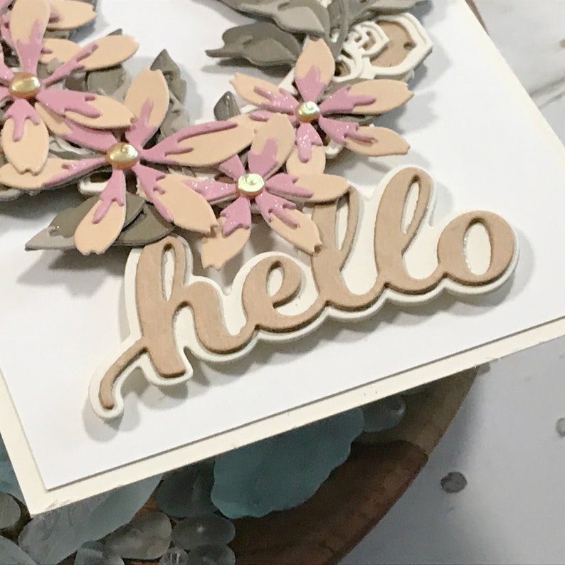Handmade Greeting Card - Hello Encouragement Greeting Card - Hello Note ...