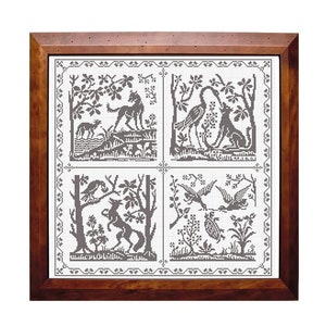 La Fontaine&#39;s fables - Cross stitch chart - PDF Pattern