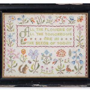 All the flowers - Cross stitch pattern - PDF grid