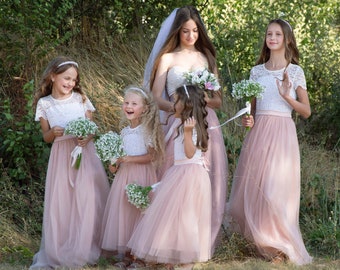 junior bridesmaid and flower girl dresses