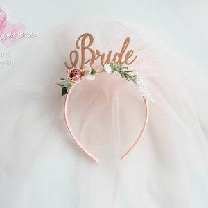 Bride To Be Headband Rose Gold Bride To Be Headband Bachelorette Party Headband Bridal Shower Headband Bridal Shower Gift